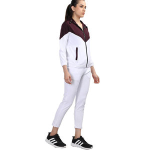 Logo personnalisé Basics Hoodie Pantalons Tenues Ensemble Zipper Sweat Pantalon Survêtement Femmes Fitness 2 Pièces Ensemble Femmes Zipper Survêtements - Product Image 3