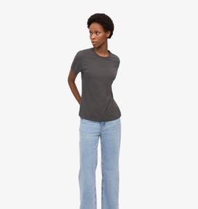 Camiseta ajustada personalizada para mujer 2025, camiseta de corte Regular básica de alta calidad con patrón estampado de algodón para mujer - Product Image 5