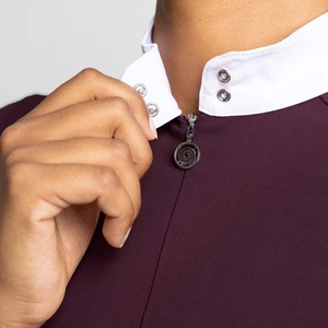 Camisa ecuestre cómoda para mujer, manga corta, ajuste elástico, ropa personalizada, capa base al por mayor, camisetas para montar a caballo - Product Image 5