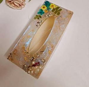 Caja de pañuelos de resina de nácar elegante de la mejor calidad para restaurante, caja de almacenamiento de hoteles, nuevo contenedor personalizado a la venta - Product Image 1