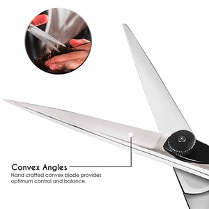 Ciseaux de coupe de cheveux professionnels rasoir bord barbiers salon cisailles avec vis réglable - Product Image 6