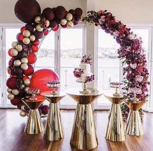 Dreamlike Worldwide Trading Crystal Decor Base en métal Love Cake Table pour gâteaux de mariage Plinthes de fête personnalisées - Product Image 3