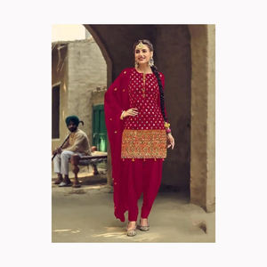 Bloc imprimé femmes moghol conception droite Kurties coton blanc indien vêtements inde et Pakistan fête Festival bureau Kurti - Product Image 4