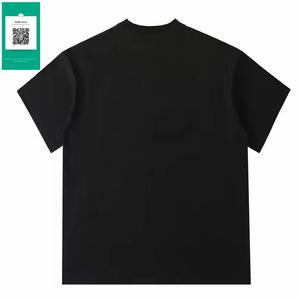 Camiseta de algodón con cuello redondo ajustada personalizada 2025 para hombre, tela de alta calidad, servicio OEM, fabricante, Impresión de hojaldre - Product Image 2