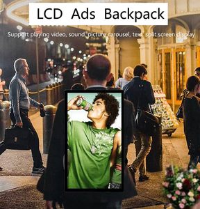Sac à dos publicitaire mobile LCD de 21,5 pouces avec écran vidéo HD, sac à dos numérique portable pour la publicité - Product Image 5