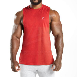 Camiseta sin mangas de gimnasio informal para hombre, camiseta de gimnasio de secado rápido para verano, entrenamiento para correr personalizable - Product Image 1