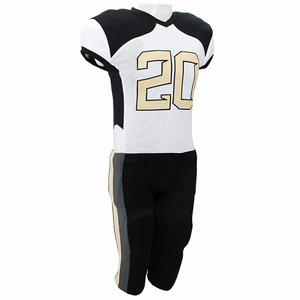 Equipo de adultos Tackle Twill American Football Set V Neck Mesh American Football Uniforms Set para equipo de adultos - Product Image 5