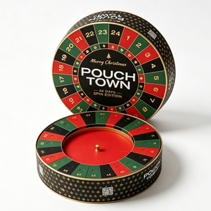 Boîte cadeau de Noël réutilisable avec 24 compartiments pour bonbons, chocolats, bijoux et promotions – Calendrier de l'Avent à tourner - Product Image 1