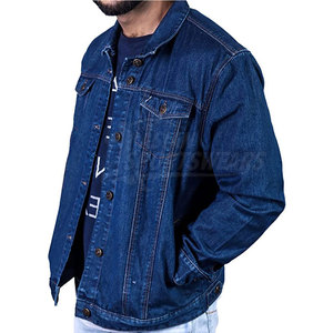 Chaquetas de Mezclilla Personalizadas al por Mayor para Hombre, Invierno, 100% Algodón, Ecológicas, Transpirables, Corte Moderno, Botones con Marca Personalizada en la Parte Delantera - Product Image 4