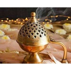 Diwali Christmas Occasion Event Decoration Metal Gifts And Crafts Brass <b>Incense</b> <b>Burner</b> Table Decorative Luxury Loban Diffuser - Product Image 3