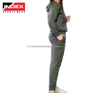 Ensemble de survêtement décontracté pour femmes en mélange de coton doux, idéal pour le quotidien et le sport, vente en gros - Product Image 3