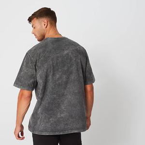 เสื้อยืดผู้ชายโอเวอร์ไซซ์คุณภาพสูงผ้านุ่มใส่สบายเสื้อยืดพิมพ์ลายกราฟิกโลโก้ตามสั่งแบบเรียบๆ - Product Image 2