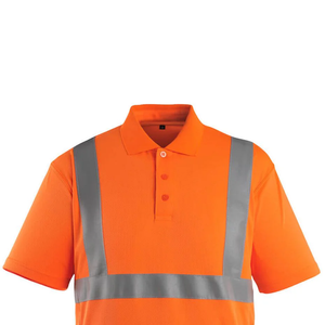 Reflective <b>Shirts</b> <b>Men</b> Polo Custom Logo Hi Vis Work Wear <b>Short</b> <b>Sleeve</b> Work Polo <b>Shirts</b> Reflective Safety Polo T-<b>Shirt</b> - Product Image 4