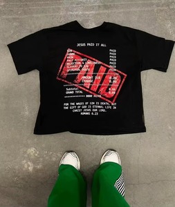 Top Quality Custom Oversized High Quality Cotton Streetwear Screen Print Breathable T shirt for Women - Product Image 1