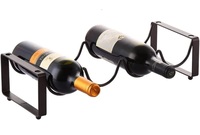 Porte-vin en métal festif fait à la main support accessoires de bar et support de stockage pour bar à la maison ou article cadeau qualité d'exportation en gros