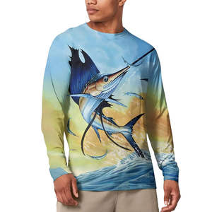 Camisas de pesca personalizadas de nuevo diseño, camisas de pesca de secado rápido para hombres, camisas de pesca Uv de manga larga, sublimación de poliéster 100% - Product Image 6