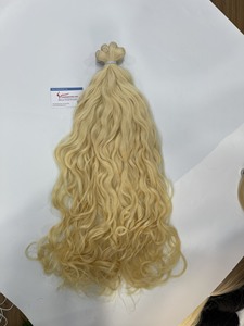 Precio de fábrica, venta al por mayor, trama atada a mano virgen Natural, queratina Remy de alta calidad, extensiones de cabello ruso Real, paquete de materia prima - Product Image 6