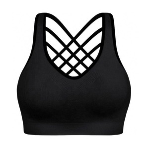 Haut pour femme Impact Fitness Compression Yoga soutien-gorge séchage rapide respirant sans couture Sport soutien-gorge Logo personnalisé dos croisé XS-XL tailles - Product Image 1