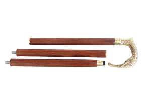 Bastón de madera con mango de latón hecho a mano, bastones decorativos antiguos para hombres y mujeres - Product Image 4