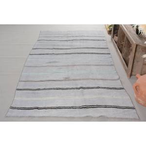 Tapis Moderne Classique en Laine Gris de 5.4X11,2 Pieds, Style Turc Vintage, Patchwork, Couloir Rectangle de 4m, Design pour Teen Living Latex - Product Image 2