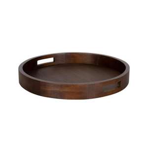 Plateau de service en bois de couleur naturelle avec un design minimaliste et classique pour les cuisines et les services modernes - Product Image 6