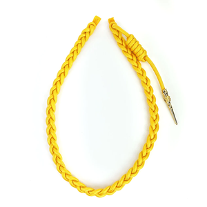 Aiguillette Ligera para Uso Ceremonial en Uniformes, con Dos Puntas Metálicas, Color Dorado Personalizado, de Fabricantes - Product Image 2