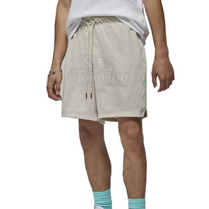 High Street Men's Summer Gym Shorts Secado rápido Personalizable Cintura media Malla Vintage Patrón lavado Poliéster de alta calidad - Product Image 1