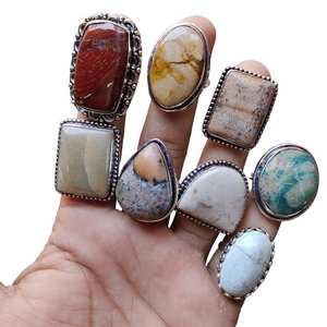 925 Sterling Silver Plaqué Mookaite Jaspe Forme Baho Designer Lunette Réglage À La Main En Gros Mode En Vrac Lot Fabrication - Product Image 4