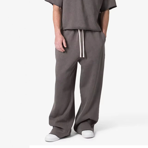 Pantalones de chándal holgados y ligeros al por mayor estilo informal con cintura media estirable y patrón recto - Product Image 5