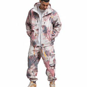 Ensemble coupe-vent imprimé camouflage pour homme, veste de pluie imperméable, pantalon, ensembles de randonnée, coupe-vent de camping, survêtement pour homme - Product Image 6