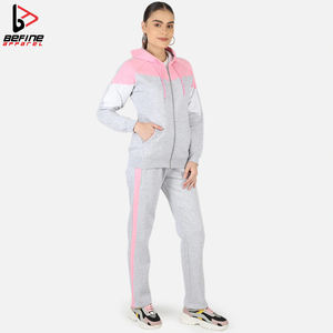 Wholesale Custom Logo 100% Cotton Women Sportswear Sweat <b>Suits</b> <b>Green</b> Unisex <b>Men</b> Sweatsuit Tracksuit Set Jogging <b>Suit</b> Fall - Product Image 2