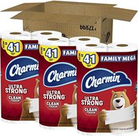 Newly Arrival High Quality Charmin-Ultra Strong Clean Touch Toilet Paper, 18 Family Mega Rolls| 90 Regular Rolls in STOCK