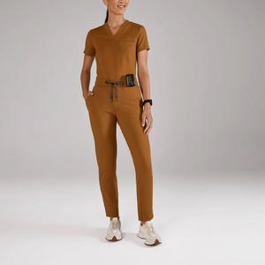 Pantalones de fregado profesionales para mujer con logotipo personalizado, pantalones de uniforme médico duraderos y cómodos para clínicas y hospitales - Product Image 4