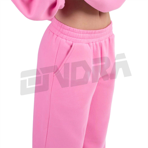 Chándal de gran tamaño rosa para bebé para mujer, conjunto suave de dos piezas con sudadera y joggers, ropa de descanso informal cómoda - Product Image 2