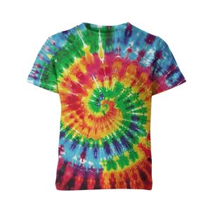 Moda calle Camisetas Mujer Tie Dye lavado manga corta Camiseta Crop Top deportes gimnasio camiseta - Product Image 5