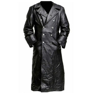 Wholesale High Quality Leather Winter <b>Coat</b> for men featuring soft inner lining, durable <b>stitching</b>, and weather-resistant design - Product Image 6