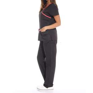 Uniforme Médico de Alta Calidad, Manga Corta, Elástico, Personalizable, Unisex, Hecho en Pakistán, Tela de Lona, en Oferta - Product Image 3