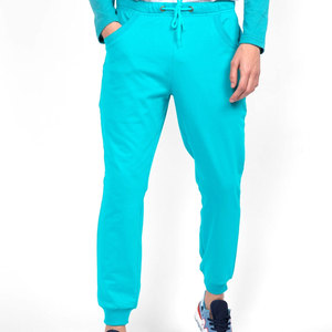 Taille haute hommes pantalons décontractés couleur personnalisée conception unie mode régulière ajusté pour la course-Vente en gros - Product Image 1