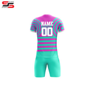Soccer Sets for Unisex Customizable <b>Blank</b> Full Sublimation Team Name Number Logo Printed Short Sleeves Uniforms Training - Product Image 4