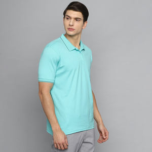 Vente en gros de demi-manches 100% coton pour polo pour homme, maillot de golf de sport à motif solide imprimé et brodé sur mesure - Product Image 5