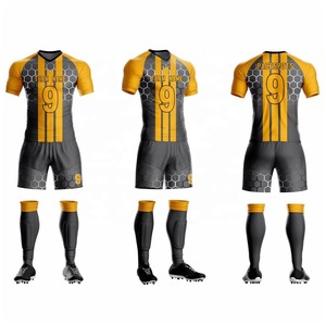 Vêtements de football uniformes de football personnalisés kit de combinaison d'entraînement de football par sublimation, short de maillot de football OEM personnalisé - Product Image 5