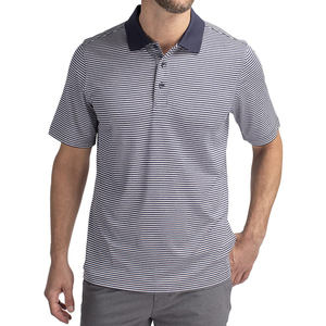 OEM Custom 100% Cotton Bamboo Fiber Knitted Fabric <b>Men's</b> for <b>Polo</b> <b>Shirt</b> with Stripes Short Sleeves Plain Blank <b>White</b> <b>T</b>-<b>Shirts</b> - Product Image 3