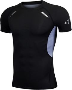 Vente en gros Respirant à manches courtes Gym Wear Rash Guard Fight Training Gear Rash Guard Shirts - Product Image 1