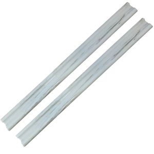 Polished Calcite <b>Marble</b> Thin Slab Liner Tile White Modern Design Waterproof Eco-Friendly Durable Indoor Outdoor Wall - Product Image 2