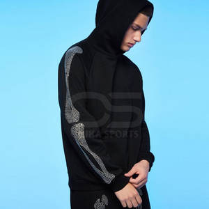 ชุดวอร์มพลอยเทียมสำหรับผู้ชายที่สง่างามพร้อมหินประดับเพชรชุดวอร์มพลอยเทียมทันสมัยสำหรับผู้ชาย - Product Image 4