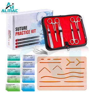 Kit de sutura médica reutilizable con certificado CE/ISO más vendido con 16 suturas y kit de entrenamiento quirúrgico Manual de piel de práctica - Product Image 3