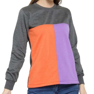 Sudaderas con capucha y sudaderas de mujer de talla grande transpirables de invierno con diseño personalizado OEM de color contrastante de Pakistán - Product Image 4