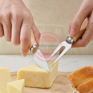 Ensemble de couteaux à fromage en acier inoxydable avec manche en bois pour la cuisine - Product Image 5