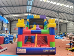Durable PVC <b>Inflatable</b> Bounce <b>House</b> with Slide for Commercial Use - Product Image 1