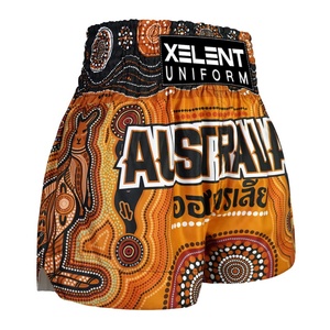 Pantalones cortos de entrenamiento MMA Trunks Classic Muay Thai Shorts para hombres Mujeres Boxeo Kickboxing e Shorts Ropa deportiva OEM Artes marciales - Product Image 3